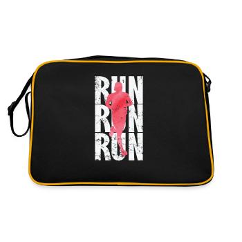 Courir, courir, courir, faire du jogging - Sac Retro - noir/or - Dos