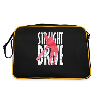 Straight Drive Cricket - Retro Bag - black/gold - Back