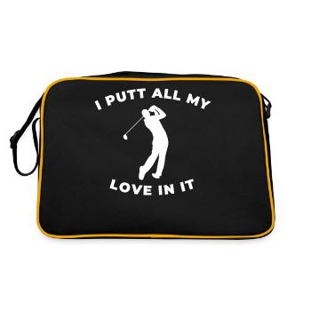 Golf Feeling Bogey Golf Lover Funny Golfing - Retro Bag - black/gold - Back