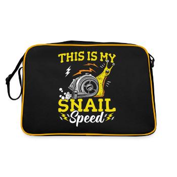 Snails Lovers Snail Speed Sluggish - Retro Bag - black/gold - Back