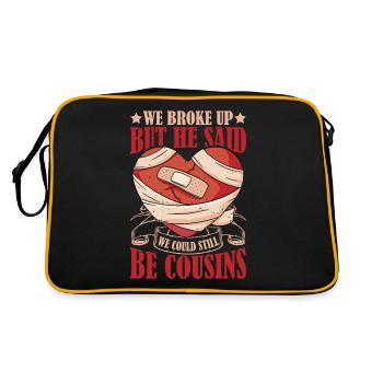we broke up but he said we still be cousins 38 - Retro Bag - black/gold - Back