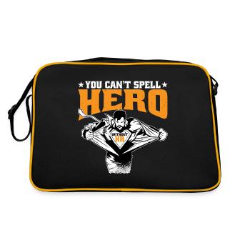 You Can't Spell Hero Without Hr 7 - Retro Bag - black/gold - Back