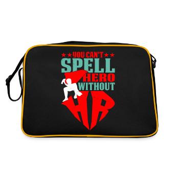 You Can't Spell Hero Without Hr 5 - Retro Bag - black/gold - Back
