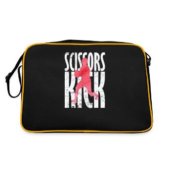 Scissors Kick Rugby - Retro Tasche - Schwarz/Gold - Hinten