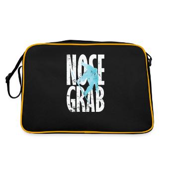 Nose Grab Snowboard - Retro Tasche - Schwarz/Gold - Hinten