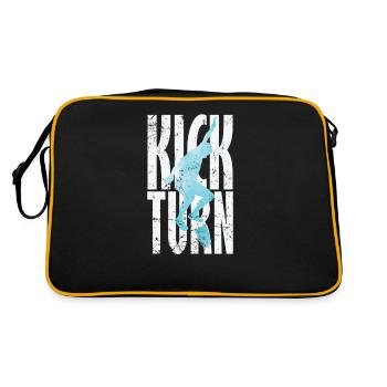Skateboard Kickturn Sport - Sac Retro - noir/or - Dos