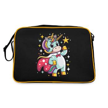 Licorne Super-héros Licornes Licorne Bébé Licorne - Sac Retro - noir/or - Dos