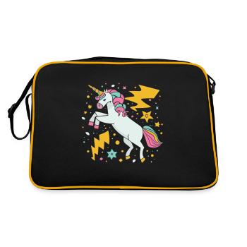 Licorne Super-héros Licornes Licorne Bébé Licorne - Sac Retro - noir/or - Dos