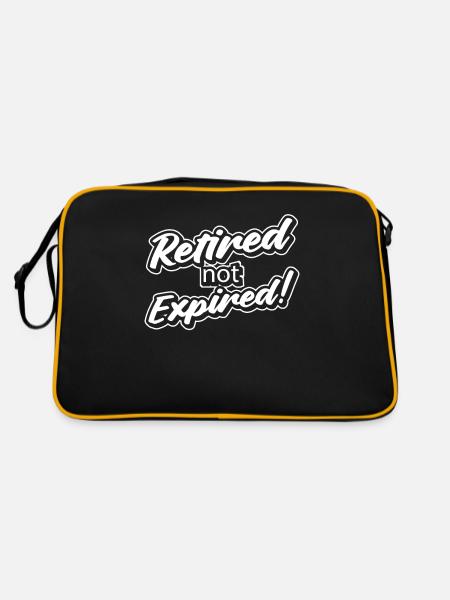 Pension de pensionné retraité Non expirée - Sac Retro - noir/or - Dos