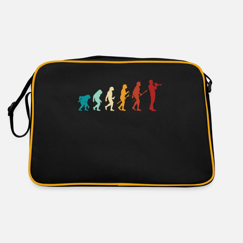 Trompete Trompeter Evolution - Trompetenspieler Retro Tasche