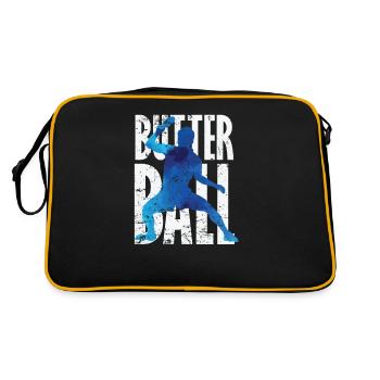 Butterball Table Tennis - Retro Bag - black/gold - Back