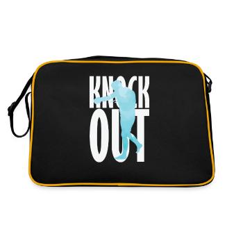 Knock Out Boxen - Retro Tasche - Schwarz/Gold - Hinten