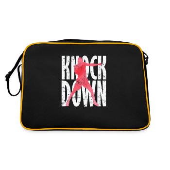 Knock Down Boxen - Retro Tasche - Schwarz/Gold - Hinten