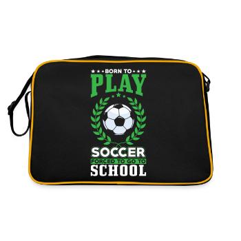 Né pour jouer au football - Sac Retro - noir/or - Dos