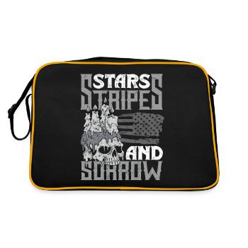 Emoticon Stars Stripes and Sorrow Emocore - Retro Bag - black/gold - Back