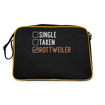 Cadeaux Rottweiler - Sac Retro - noir/or - Dos
