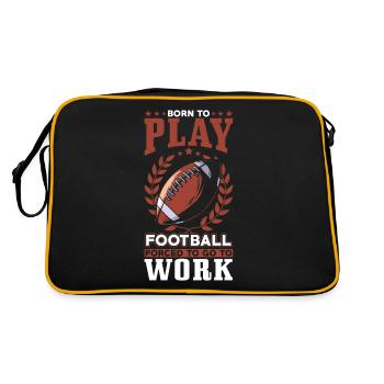Né pour jouer au football - Sac Retro - noir/or - Dos