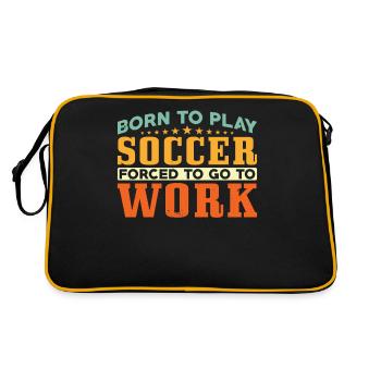Né pour jouer au football - Sac Retro - noir/or - Dos