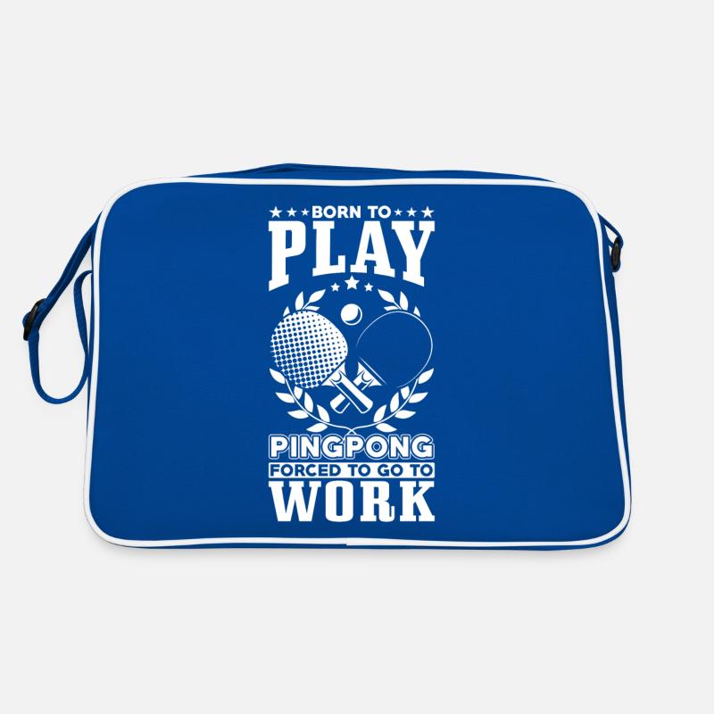 Born to play ping pong Retro Bag
