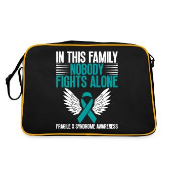 In this family, no one fights alone against the - Retro Bag - black/gold - Back