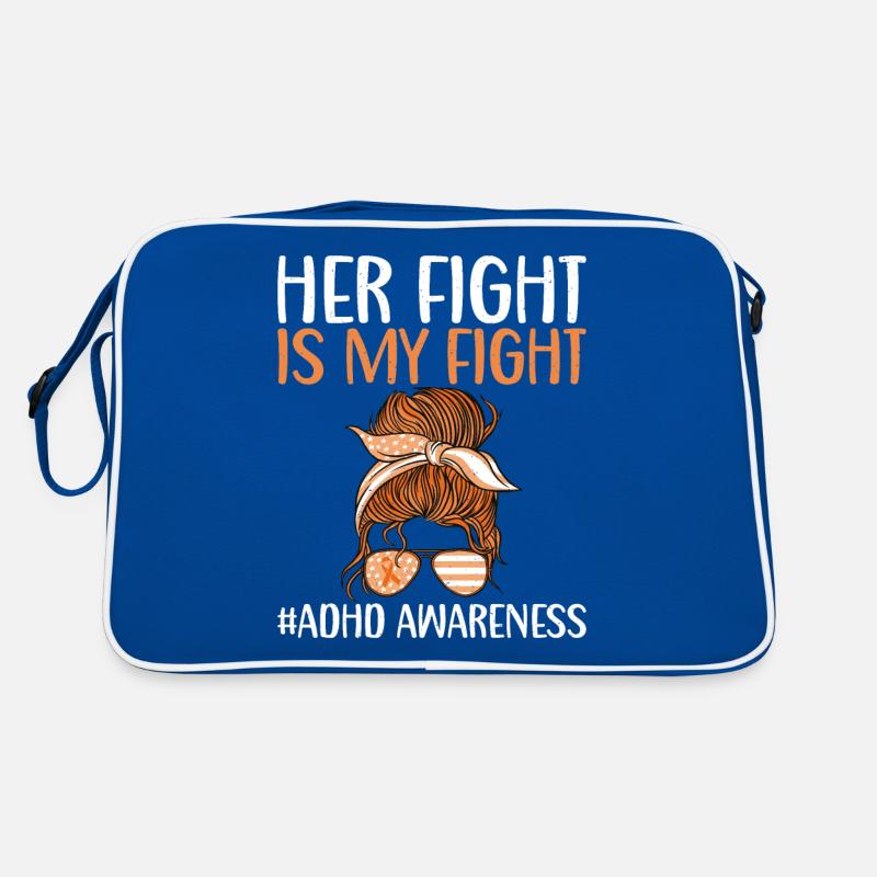 Ihr Kampf Ist Unser Kampf Adhs-bewusstsein Messy Retro Tasche