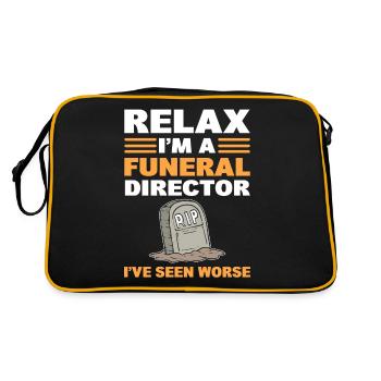 Détendez-vous je suis un - Sac Retro - noir/or - Dos