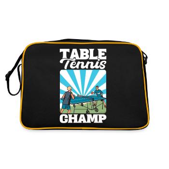Table Tennis Champ Ping Pong - Retro Bag - black/gold - Back