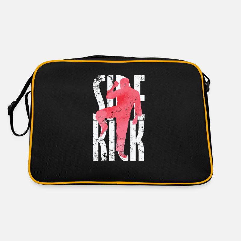 Side Kick Kickboxen Taekwondo Retro Tasche