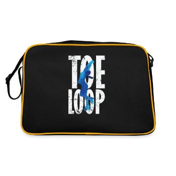 Toeloop Figure Skating - Retro Bag - black/gold - Back