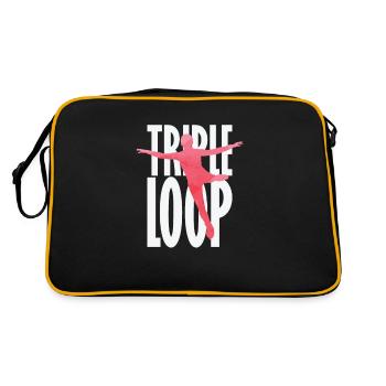 Triple Loop Figure Skating - Retro Bag - black/gold - Back
