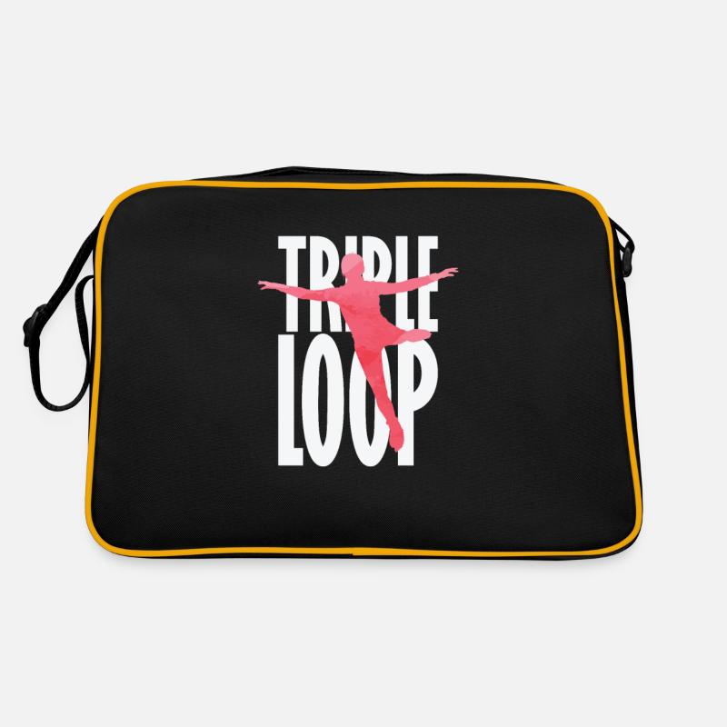 Triple Loop Eiskunstlauf Retro Tasche
