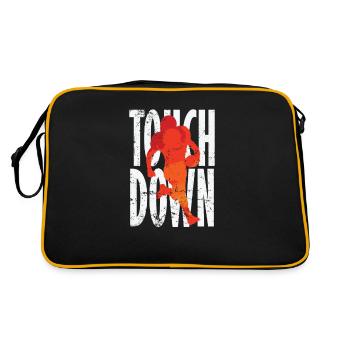 Touchdown American Football - Retro Tasche - Schwarz/Gold - Hinten