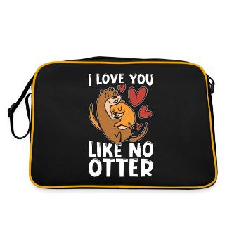 Loutre je t’aime comme aucun éleveur d’animaux de loutre - Sac Retro - noir/or - Dos