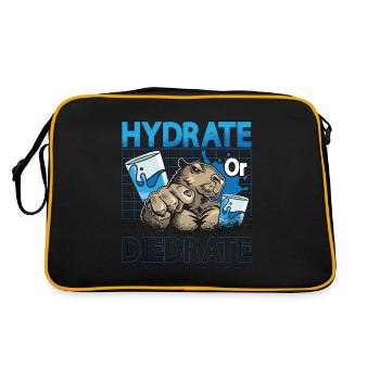 Capybara Hydrate Or Diedrate Rodent Capybara Lover - Retro Bag - black/gold - Back