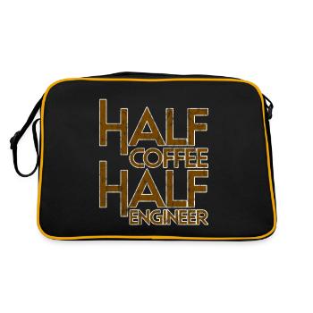 Half Coffee Half Engineer 3 - Retro Bag - black/gold - Back