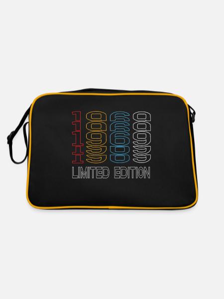 Edition Limitée 1969 Anniversaire 1969 Vintage Rétro - Sac Retro - noir/or - Dos