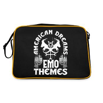 Emoticon Emo American Dreams Emo Themes Emocore - Retro Bag - black/gold - Back
