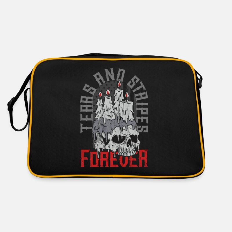 Emoticon Emo Tears and Stripes Forever Emocore Retro Bag
