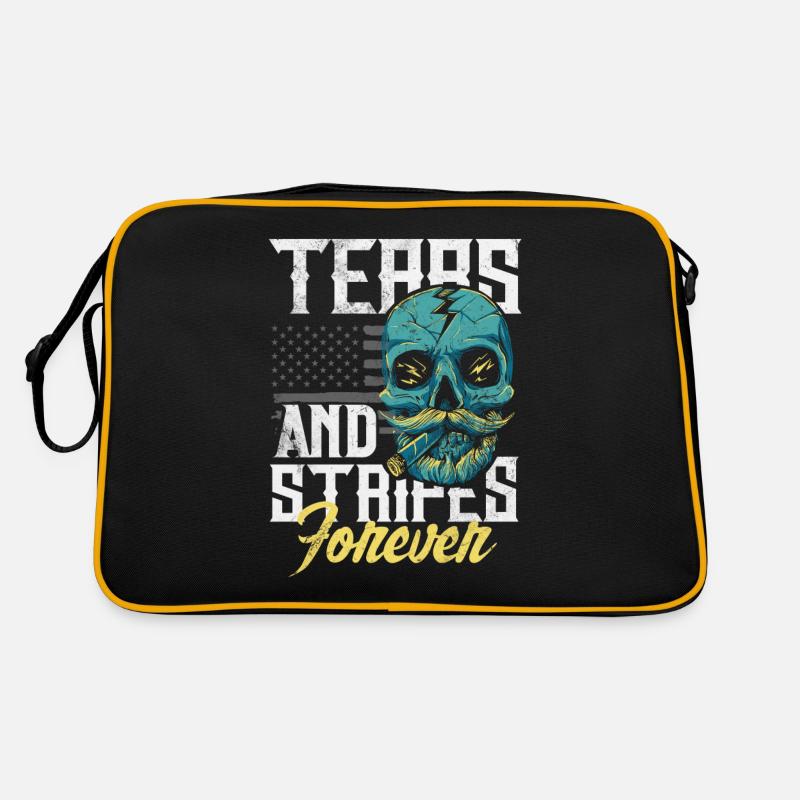 Emoticon Emo Tears and Stripes Forever Emocore Retro Bag