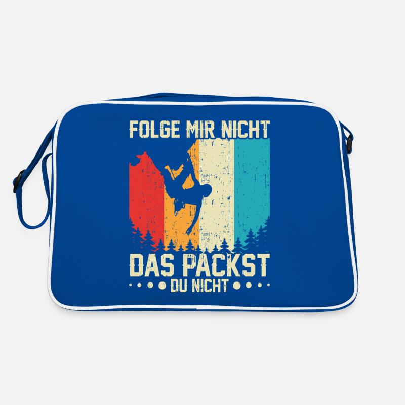 Boulderer Kletterer Klettern Boulderhalle Bouldern Retro Tasche