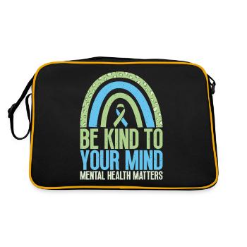 - Be Friendly Dyscalculia Awareness - Retro Bag - black/gold - Back