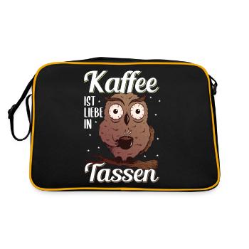 Café pour les grusouches du matin - Sac Retro - noir/or - Dos