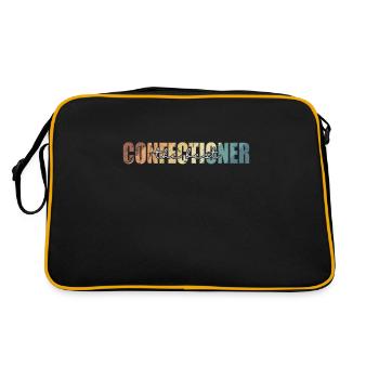 Confectioner the Best Confectionery Cake - Retro Bag - black/gold - Back