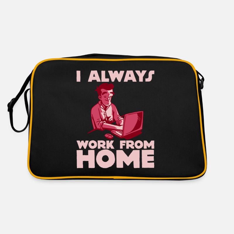 I Always Work From Home 2 Retro Bag