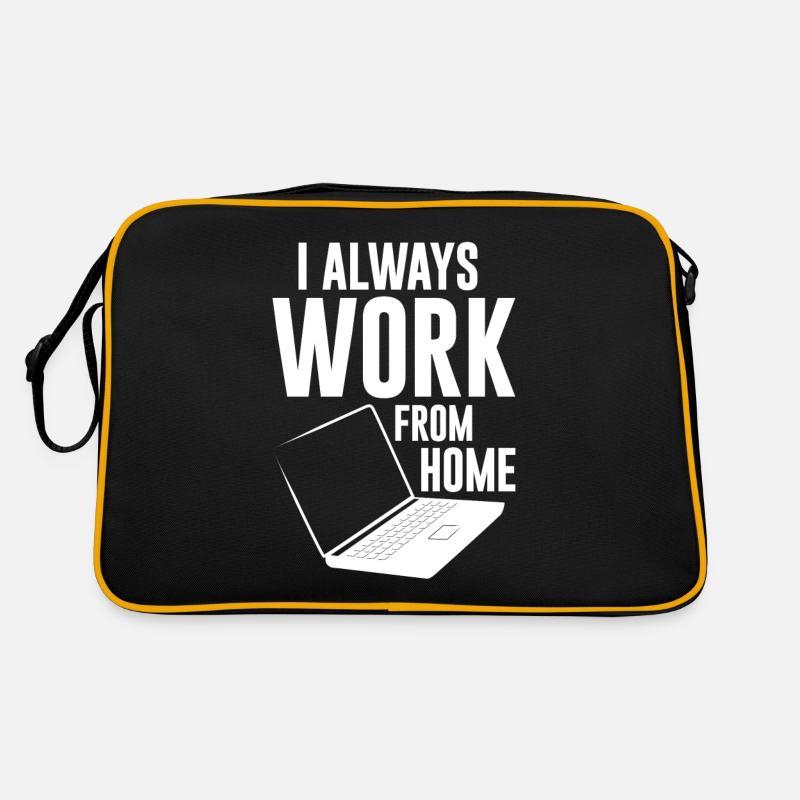 I Always Work From Home 4 Retro Bag