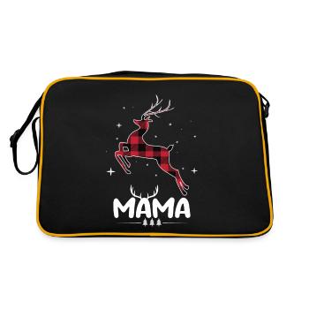 Red Plaid Renne Maman Noël Noël - Sac Retro - noir/or - Dos