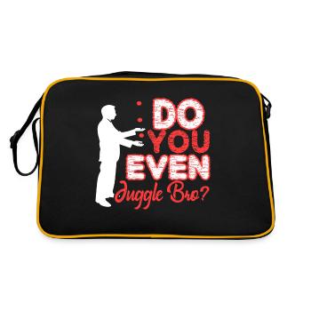 Juggling Do You Even Juggle Bro - Retro Bag - black/gold - Back