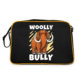 Woolly Mammoth Woolly Bully Elephant Mammoth Lover - Sac Retro - noir/or - Dos