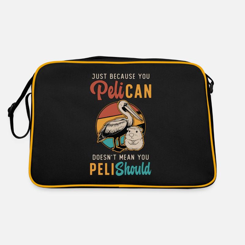 Capybara Just Because You Peli-Can Capybara Owner - Retro Bag - black/gold