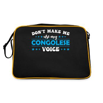 Ne me forcez pas à donner ma voix estonienne - Sac Retro - noir/or - Dos